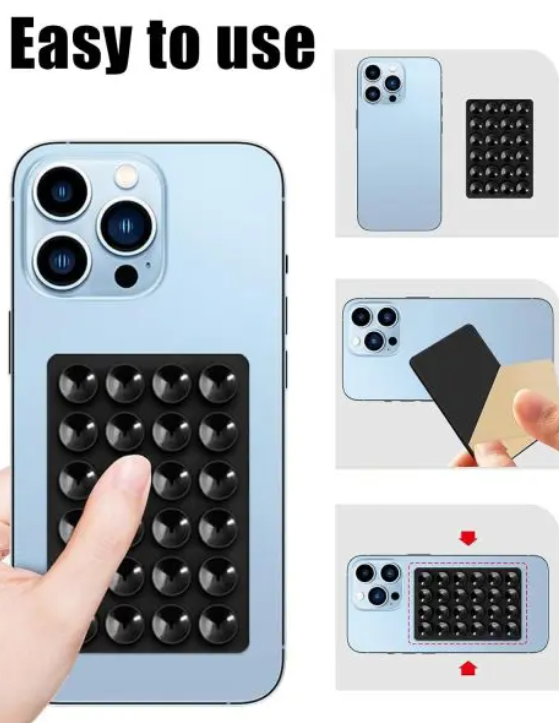 Double Side Silicone Suction Pad Phone Stand Multifunctional Fixture Suction Cup Detachable Hands-free Phone Holder